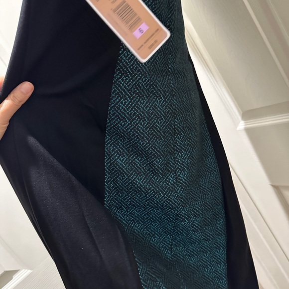 NUE by Shani $290 Women's Teal and Black pencil Dress - Picture 3 of 8